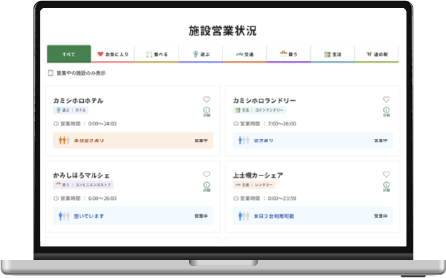 施設営業情報